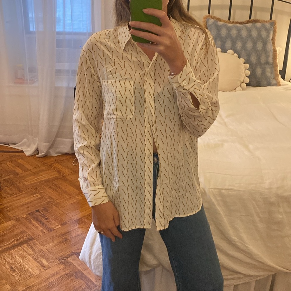 Equipment Tough as Nails Blouse l Size M